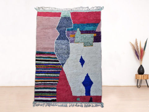 Rug- Moroccan Rug- 8x10 rugs-Berber Rug - bohemian rug- rugs for living room, rugs rugs- abstract rug- handmade rug