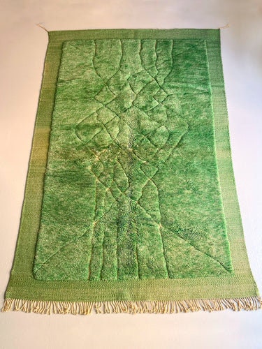 Stunning Moroccan rug, 8x10 rugs beni ourain rug - rugs for living room- abstract rug - green Rug - Moroccan Rug- Soft rugs rugs