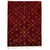 Moroccan red beni ourain rug , berber carpet design handmade and custom for living room and bedroom