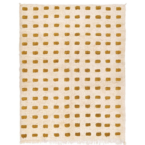 Moroccan checkered beni ourain rug , brown check berber carpet custom made for living room