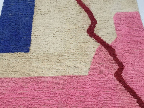 Beni ourain rug- Moroccan Rug- Custom size rug-Berber Rug - Custom rug- rugs for living room, Genuine lamb wool- Contemporary rug- All wool