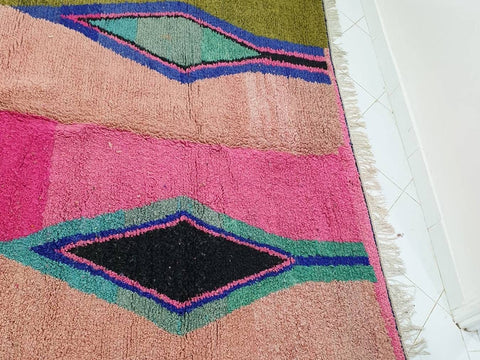 Beni ourain rug- Moroccan Rug- Custom size rug-Berber Rug - Custom rug- rugs for living room, Genuine lamb wool- Contemporary rug- All wool