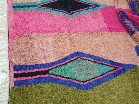 Beni ourain rug- Moroccan Rug- Custom size rug-Berber Rug - Custom rug- rugs for living room, Genuine lamb wool- Contemporary rug- All wool