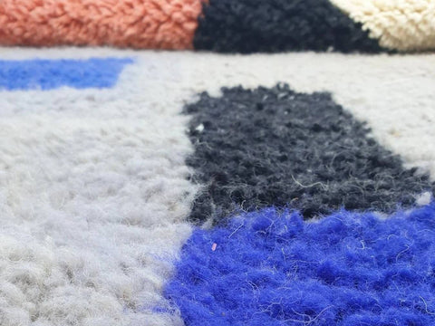 Beni ourain rug- Moroccan Rug- Custom size rug-Berber Rug - Custom rug- rugs for living room, Genuine lamb wool- Contemporary rug- All wool