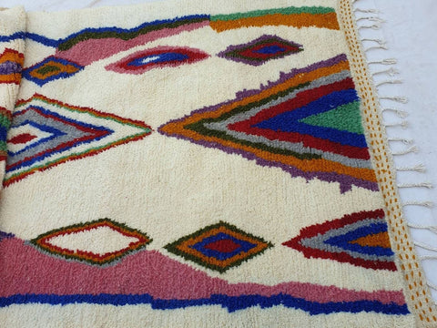 Beni ourain rug- Moroccan Rug- Custom size rug-Berber Rug - Custom rug- rugs for living room, Genuine lamb wool- Contemporary rug- All wool