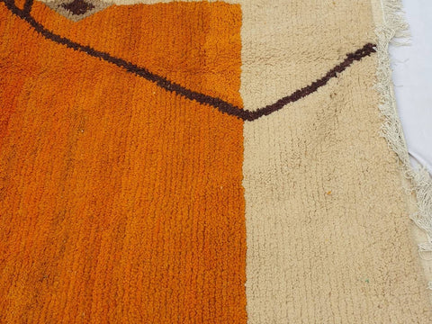 Beni ourain rug- Moroccan Rug- Custom size rug-Berber Rug - Custom rug- rugs for living room, Genuine lamb wool- Contemporary rug- All wool