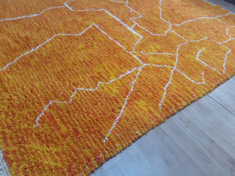 Beni ourain rug- Moroccan Rug- Custom size rug-Berber Rug - Custom rug- rugs for living room, Genuine lamb wool- Contemporary rug- All wool