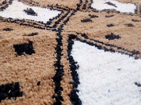 Beni ourain rug- Moroccan Rug- Custom size rug-Berber Rug - Custom rug- rugs for living room, Genuine lamb wool- Contemporary rug- All wool