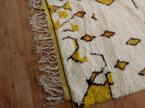 Beni ourain rug- Moroccan Rug- Custom size rug-Berber Rug - Custom rug- rugs for living room, Genuine lamb wool- Contemporary rug- All wool