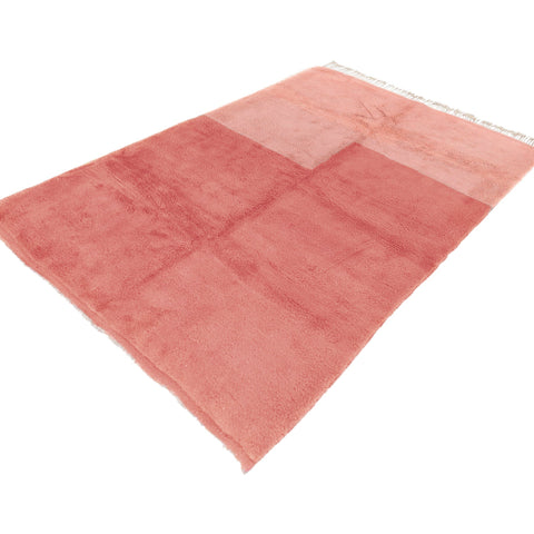 Moroccan rug gorgeous contemporary design , custom made area rug for living room , handmade with natural wool , beni mrirt pink berber rug