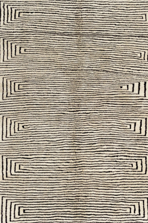 Moroccan rug spiral black design, rugs for living room rug , 8x10 rugs ,-rug berber area rug