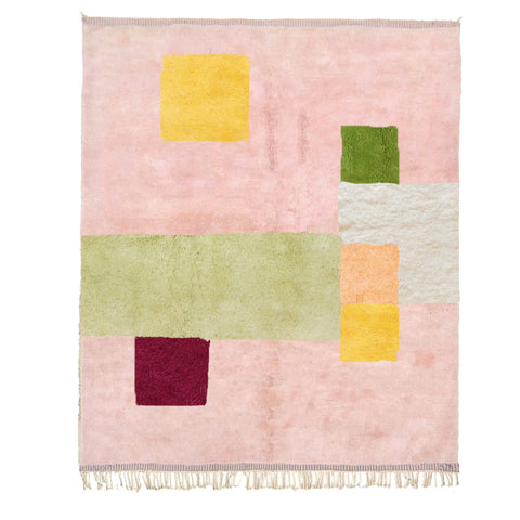Blush pink Moroccan rug , -rug abstract rug berber , 8x10 rugs for living room rug