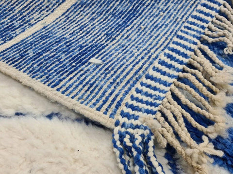 Beni ourain rug- Moroccan Rug- Custom size rug-Berber Rug - Custom rug- rugs for living room, Genuine lamb wool- Contemporary rug- All wool
