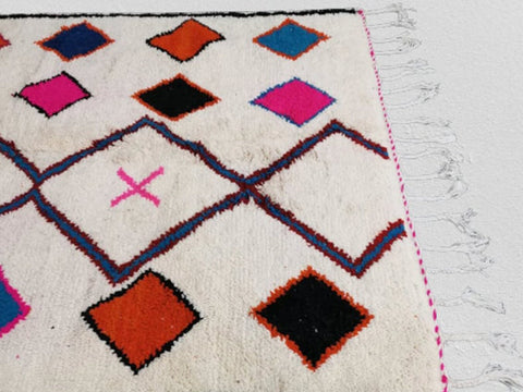 Beni ourain rug- Moroccan Rug- Custom size rug-Berber Rug - Custom rug- rugs for living room, Genuine lamb wool- Contemporary rug- All wool