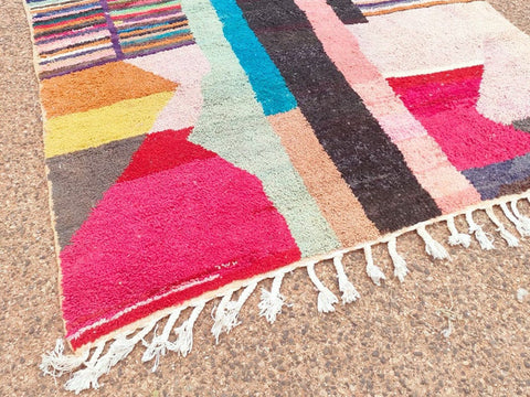 Beni ourain rug- Moroccan Rug- Custom size rug-Berber Rug - Custom rug- rugs for living room, Genuine lamb wool- Contemporary rug- All wool