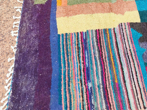Beni ourain rug- Moroccan Rug- Custom size rug-Berber Rug - Custom rug- rugs for living room, Genuine lamb wool- Contemporary rug- All wool