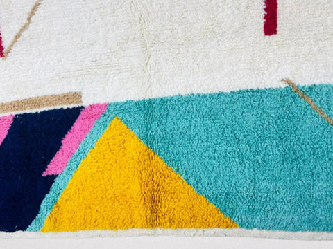 Beni ourain rug- Moroccan Rug- Custom size rug-Berber Rug - Custom rug- rugs for living room, Genuine lamb wool- Contemporary rug- All wool