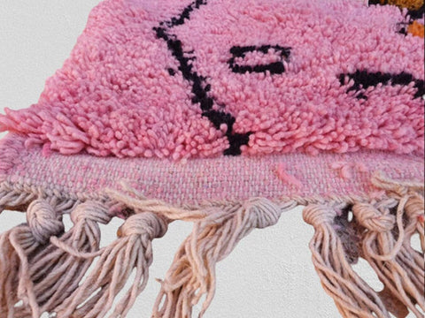 Modern Moroccan rug custom size rug  Boujad rug  azilal rug  rugs for living room  9 by 12 rug  berber rug rugs pink rug beni ourain rug