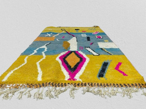 Modern Moroccan rug custom size rug  Boujad rug  azilal rug  rugs for living room  9 by 12 rug  berber rug rugs area rug beni ourain rug