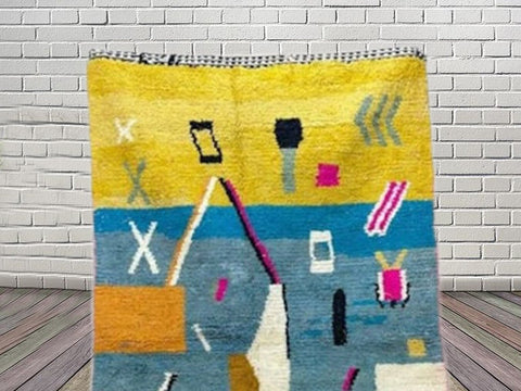 Modern Moroccan rug custom size rug  Boujad rug  azilal rug  rugs for living room  9 by 12 rug  berber rug rugs area rug beni ourain rug