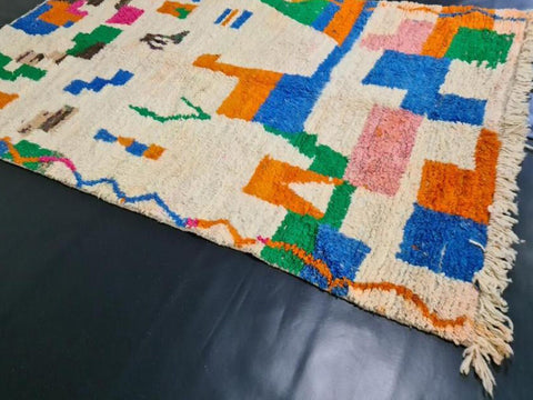 Custom size modern rug -Berber Rug - Custom rug- rugs for living room, Genuine lamb wool- Contemporary rug- wool rug -area rug-beni ourain