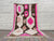 Moroccan modern pink design rug - Custom size rug-Berber Rug - Custom rug- rugs for living room, Genuine lamb wool- Contemporary rug