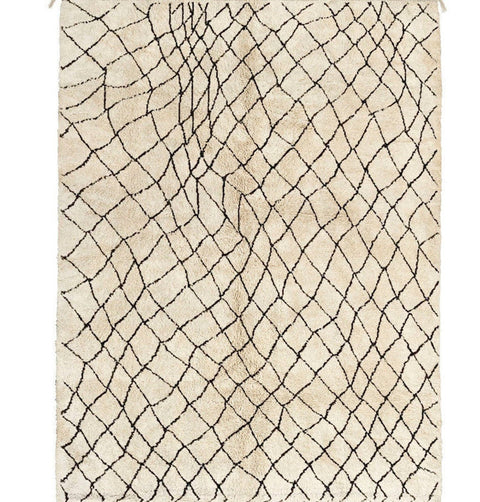 Moroccan rug , Black and Off-White Beni Ourain rug,area rug handmade abstract rugs in 8x10 rug,-rugs , 8x10 rugs,rugs rugs