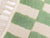 Chechered green runner- Moroccan Rug- Custom size rug-green Rug - Custom rug- rugs for living room, modern runner- Contemporary rug , mrirt