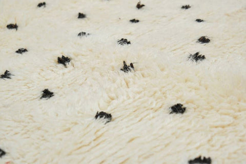 Polka dots 8x10 rug, Moroccan rug Abstract, Black and Off-White Beni Ourain rug,area rug handmade berber rugs,-rugs , 8x10 rugs,rugs rugs