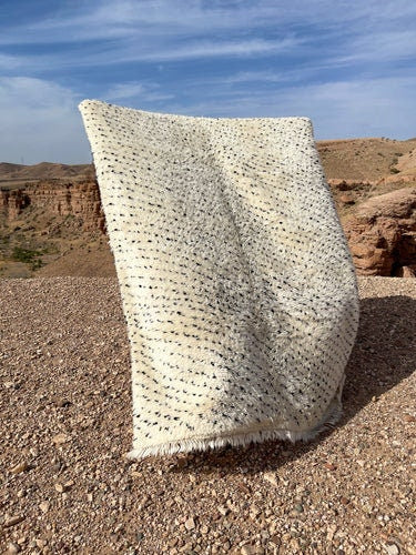 Moroccan Beni Ourain rug , top quality beni ourain rug - Custom at any size for living room and bedroom - white rug - Berber Rug - shagy rug