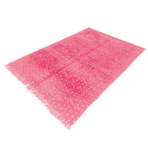 Pink Beni Ourain Rug with White dots, Pink Moroccan Rug, handmade area rug