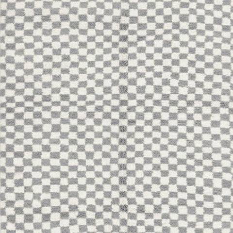 Gray checkered Moroccan rug , beni ourain custom and handmade with natural wool