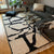 Gorgeous Moroccan contemporary design rug, white and black handmade berber rug, custom living room rug