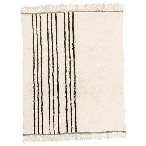 Black and White stripes rug 8x10 rugs Beni Ourain ,Moroccan rug ,azilal area rug,morrocan rug handmade berber rugs,-rugs , 8x10 rug, rugs