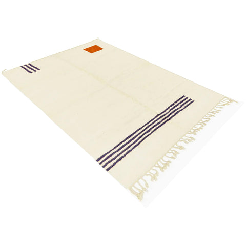 Beni Ourain Moroccan rug contemporary design , custom made for living room , handmade with natural wool