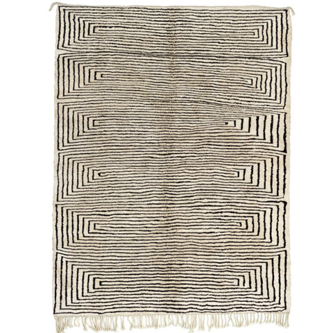 Moroccan rug spiral black design, rugs for living room rug , 8x10 rugs ,-rug berber area rug