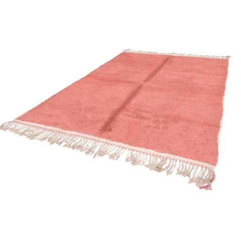 Salmon pink Moroccan rug , rugs for living room rug , handmade rug berber 8x10 rug