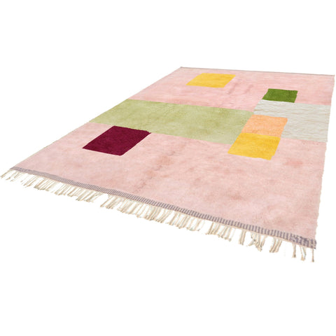 Blush pink Moroccan rug , -rug abstract rug berber , 8x10 rugs for living room rug