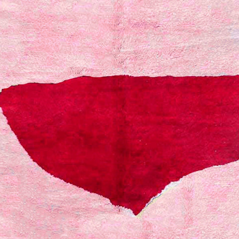 Moroccan rug in Rosy pink abstract rug design, custom rugs for living room rug , handmade with natural wool area rug,8x10 rug berber