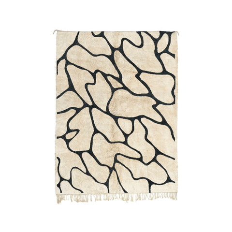 Authentic Moroccan rug , Black and Off-White Beni Ourain rug,area rug handmade berber rugs in 8x10 rug,-rugs , 8x10 rugs,rugs rugs