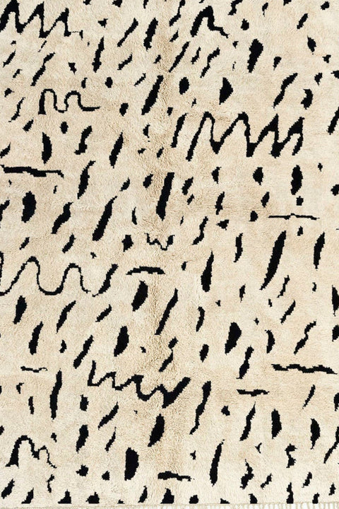 8x10 rug, Moroccan rug Abstract, Black and Off-White Beni Ourain rug,area rug handmade berber rugs,-rugs , 8x10 rugs,rugs rugs