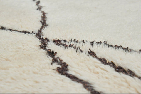 Beni Ourain 8x10 rugs, Moroccan rug Abstract, Black and Off-White area rug,morrocan rug handmade berber rugs,-rugs , 8x10 rug,rugs rugs