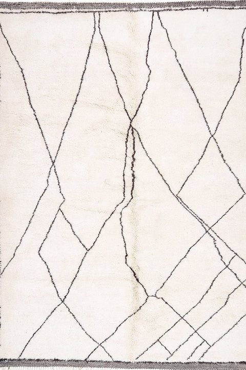 Beni Ourain 8x10 rugs, Moroccan rug Abstract, Black and Off-White area rug,morrocan rug handmade berber rugs,-rugs , 8x10 rug,rugs rugs