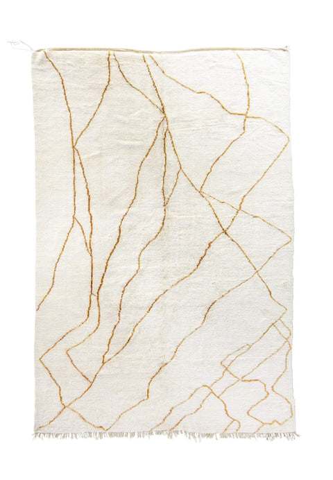 Gold abstract Beni Ourain 8x10 rugs, Moroccan rug ,Black and Off-White area rug,morrocan rug handmade berber rugs,-rugs , 8x10 rug,rugs rugs