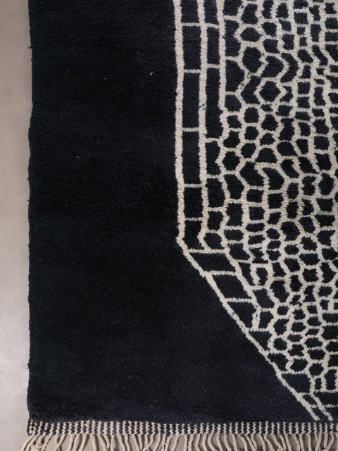 Black 8x10 rugs for living room rug,Moroccan rug ,beni ourain area rug,berber rug abstract wool rugs,-rugs , 8x10 rug, rugs , 9x12 rugs
