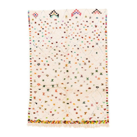 Azilal rainbow dots 8x10 rugs,Moroccan rug ,beni ourain area rug,morrocan rug handmade berber rugs,-rugs , 8x10 rug, rugs , 9x12 rugs