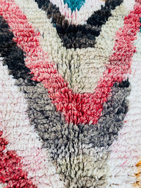 One of a kind Moroccan rug ,9x5ft rug  Beni ourain rug ,pink  rug, Wool rug , 8x10 rug ,Handmade rug, Area rug, rug for livingroom