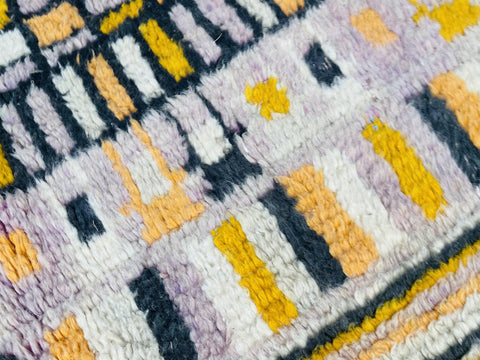 Gorgeous Boujaad Moroccan rug , Beni ourain rug ,pink  rug, Wool rug , 8x10 rug ,Handmade rug, Area rug, rug for livingroom