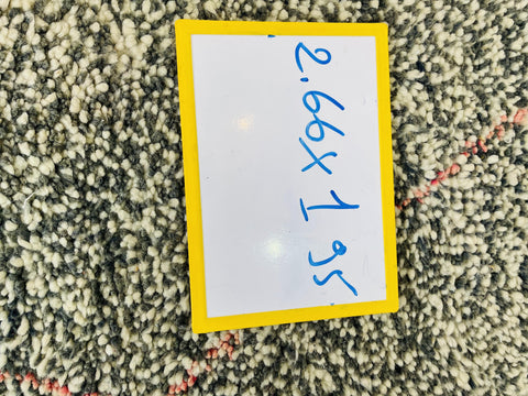 Moroccan Rug, Handmade beni Rug, Authentic Moroccan Rug, Abstract Berber Rug, bleu red Wool Rug, Sheep Wool Rug, Bohemian,Beni ourain rug