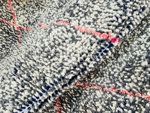 Moroccan Rug, Handmade beni Rug, Authentic Moroccan Rug, Abstract Berber Rug, bleu red Wool Rug, Sheep Wool Rug, Bohemian,Beni ourain rug